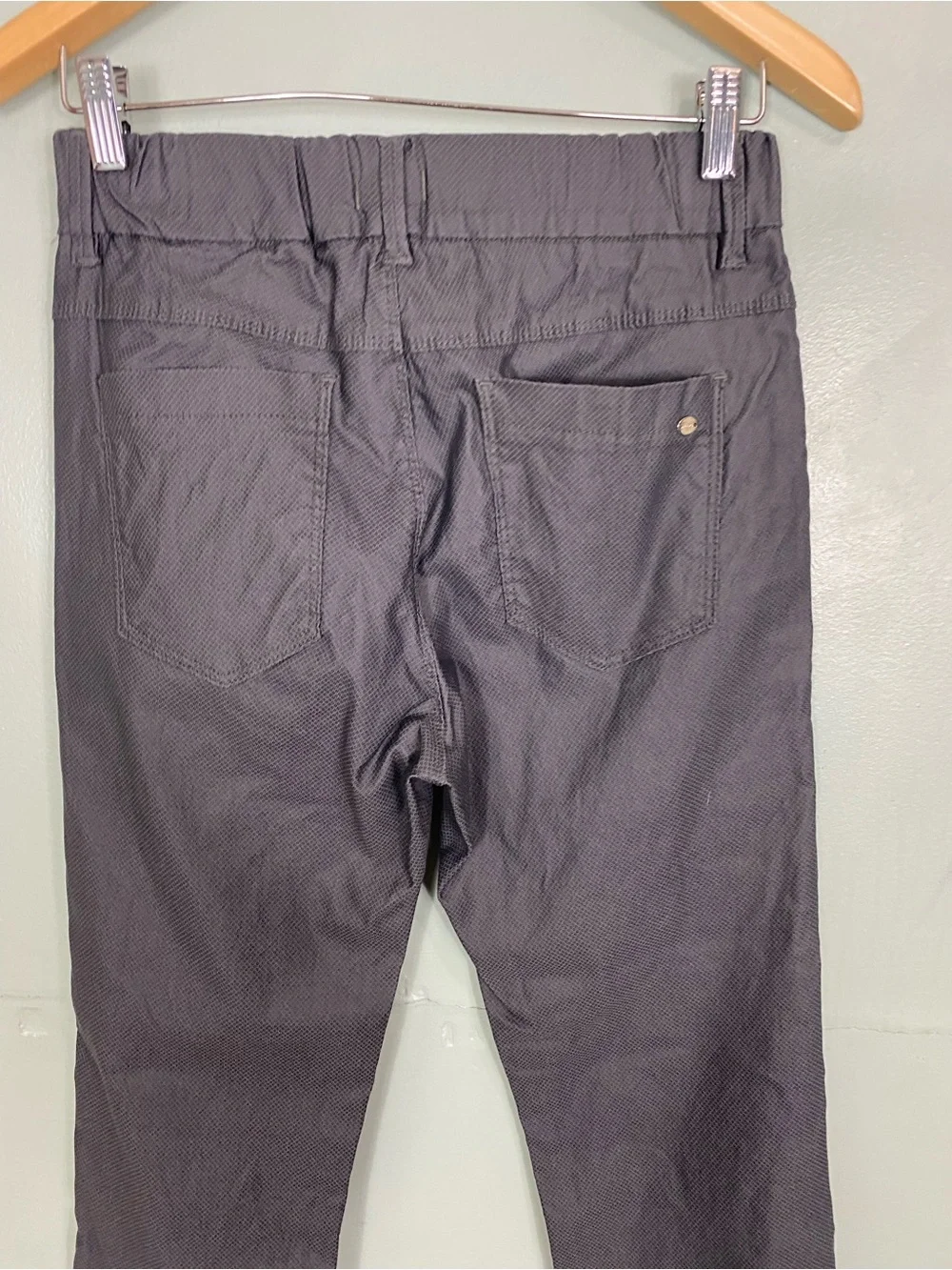 Bevy Flog Dafna Pant Midnight Blue Print Gray Pull On Size 25‎